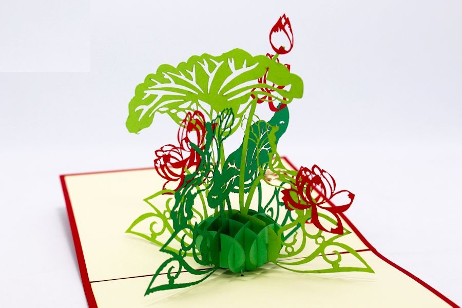 3D card Plants and flowers - Thanh Toan - Small lotus - NV49