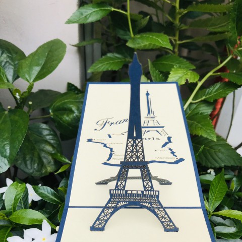 3D Architectural Card - Thanh Toan - Exquisite Effel Tower - NCN70