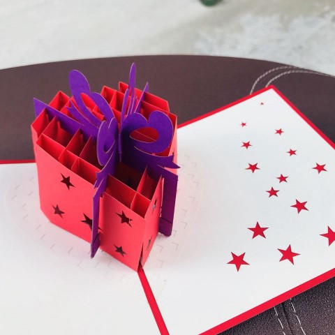 Vietnamese Pop up Card - Love heart - NV99